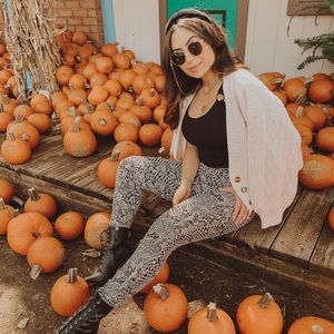 Cheetah print high waisted pants